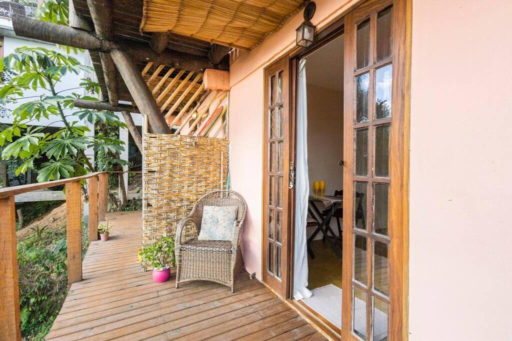 chalé com cozinha vista mar fartura Ilhabela Extérieur photo